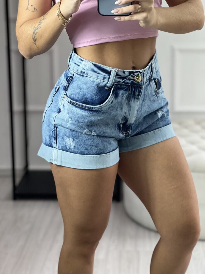 short jeans rasgado na barra 23 graus short jeans rasgado na barra 23 graus