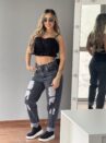 calca mom jeans new black 23 graus