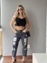calca mom jeans new black 23 graus