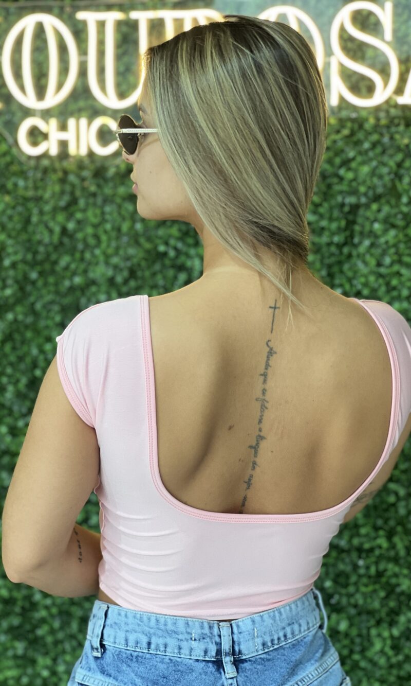 cropped leleca rosa bb