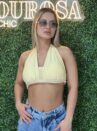 cropped bianca amarelo manteiga