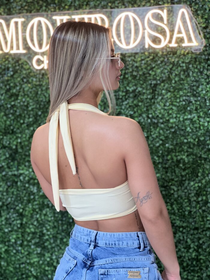 cropped bianca amarelo manteiga cropped bianca amarelo manteiga