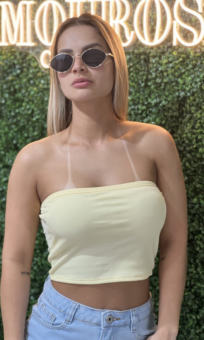 top lili amarelo manteiga