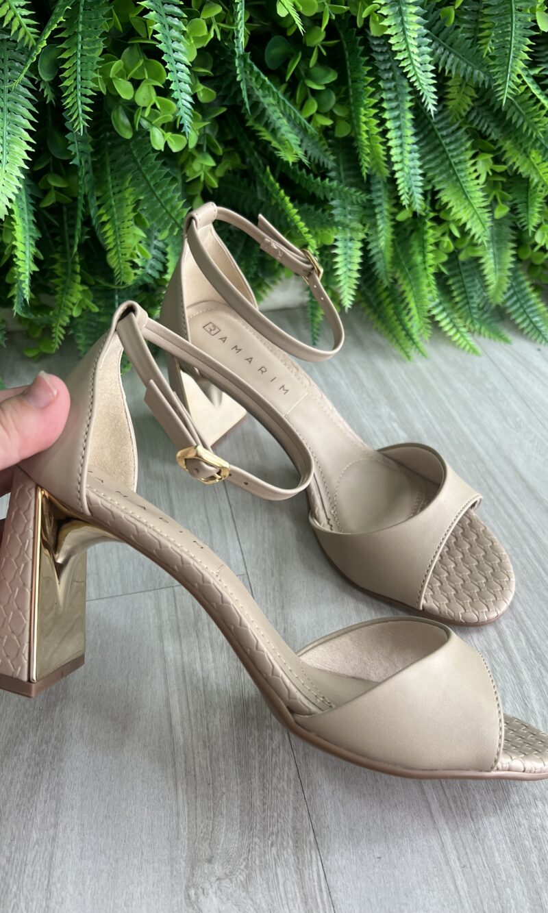 sandÁlia mocca bege ramarim 25 22203