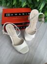 sandalia meia pata off white ramarim 25 57201