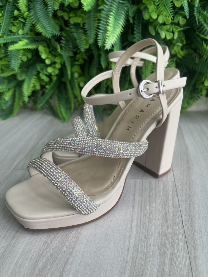 sandalia glam brilhos bege claro ramarim 25 57202 sandalia glam brilhos bege claro ramarim 25 57202