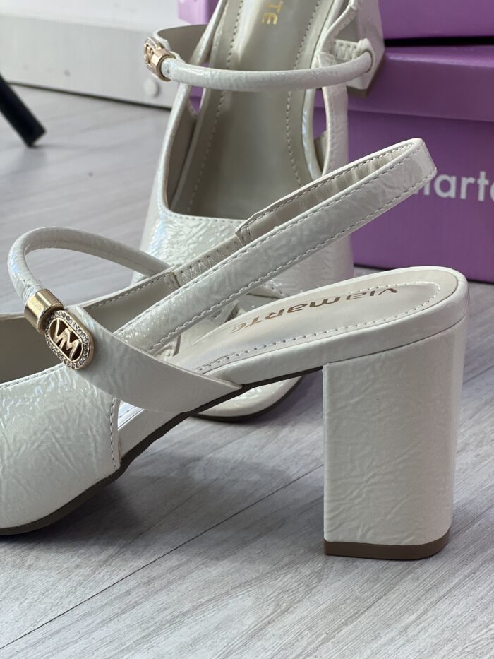 sandalia verniz croco off white via marte 265 005 02 sandalia verniz croco off white via marte 265 005 02