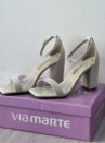 sandalia verniz marfim via marte 139 025 01