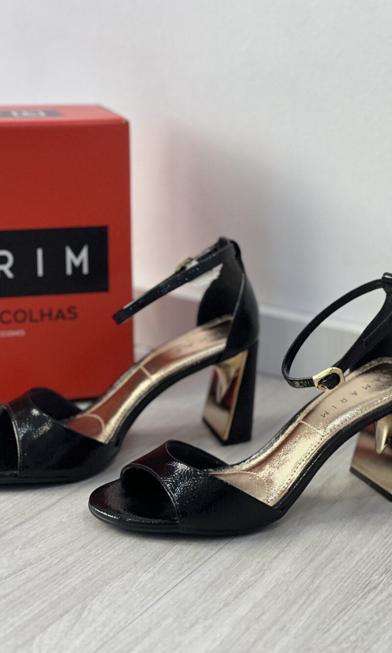 sandalia verniz glam preto ramarim 25 22203