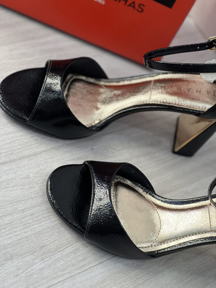 sandalia verniz glam preto ramarim 25 22203 sandalia verniz glam preto ramarim 25 22203