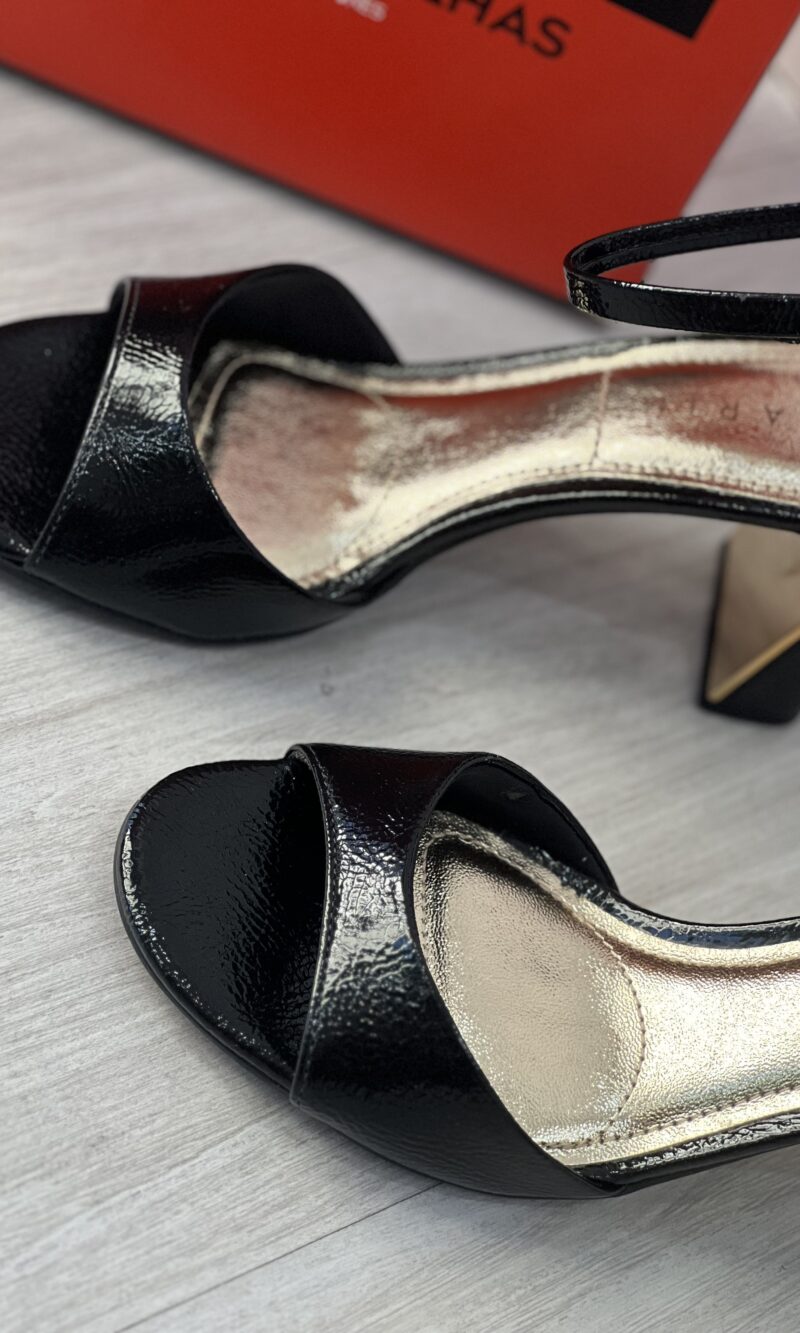 sandalia verniz glam preto ramarim 25 22203