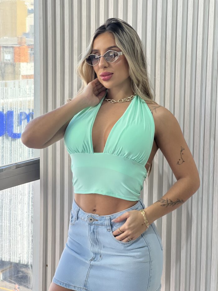 cropped bianca verde cropped bianca verde