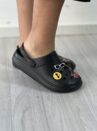 crocs babuche preto moleca 5832 101