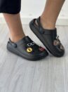 crocs babuche preto moleca 5832 101