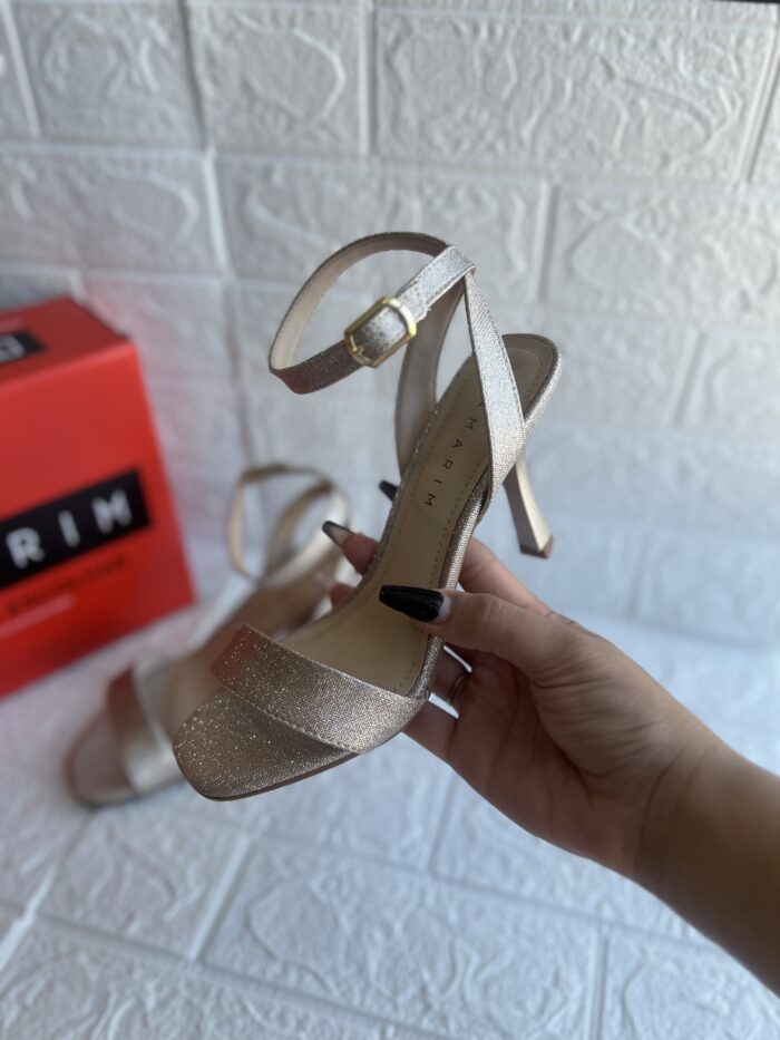 sandalia salto fino ouro rose ramarim 2526201 sandalia salto fino ouro rose ramarim 2526201