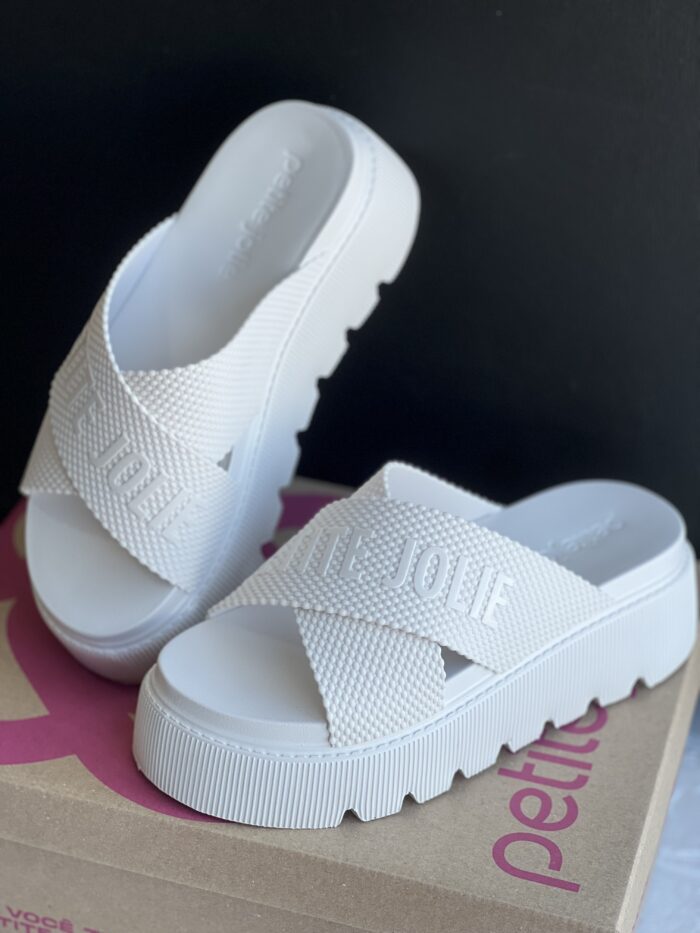 tamanco chinelo tratorado off white petite jolie pj7588 tamanco chinelo tratorado off white petite jolie pj7588