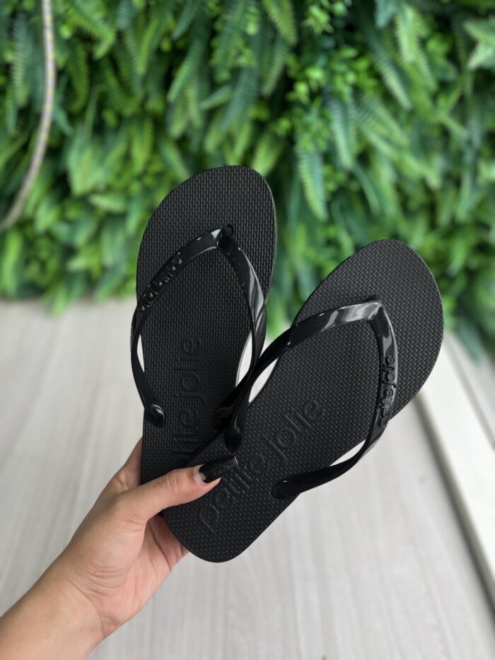 chinelo basic preto petite jolie pj6901ii
