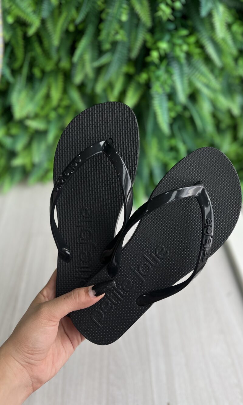 chinelo basic preto petite jolie pj6901ii