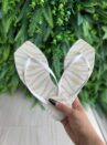 chinelo branco dourado solarize ramarim 252234