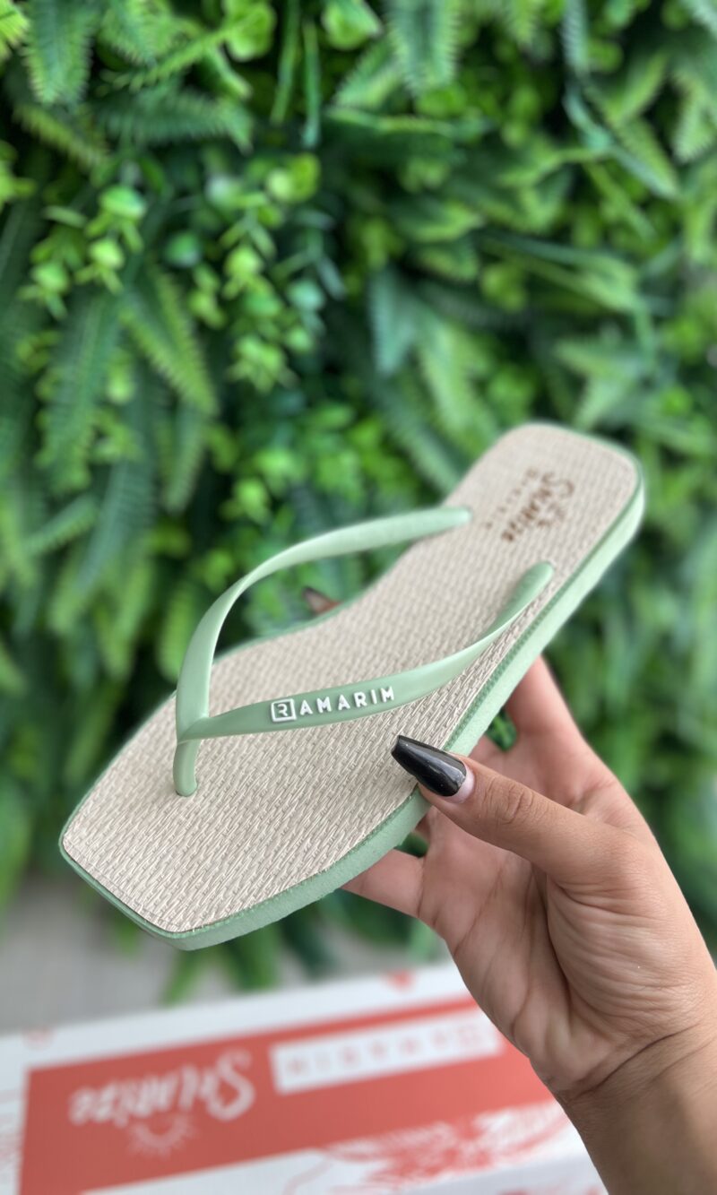 chinelo palha verde solarize ramarim 251245 chinelo palha verde solarize ramarim 251245