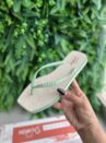 chinelo palha verde solarize ramarim 251245