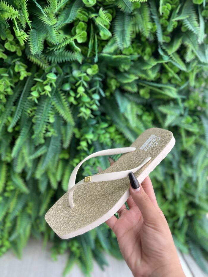 chinelo dourado solarize ramarim 252235 chinelo dourado solarize ramarim 252235