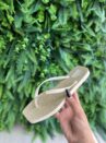 chinelo dourado solarize ramarim 252235