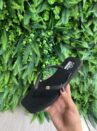 chinelo tira glitter preto solarize ramarim 251233