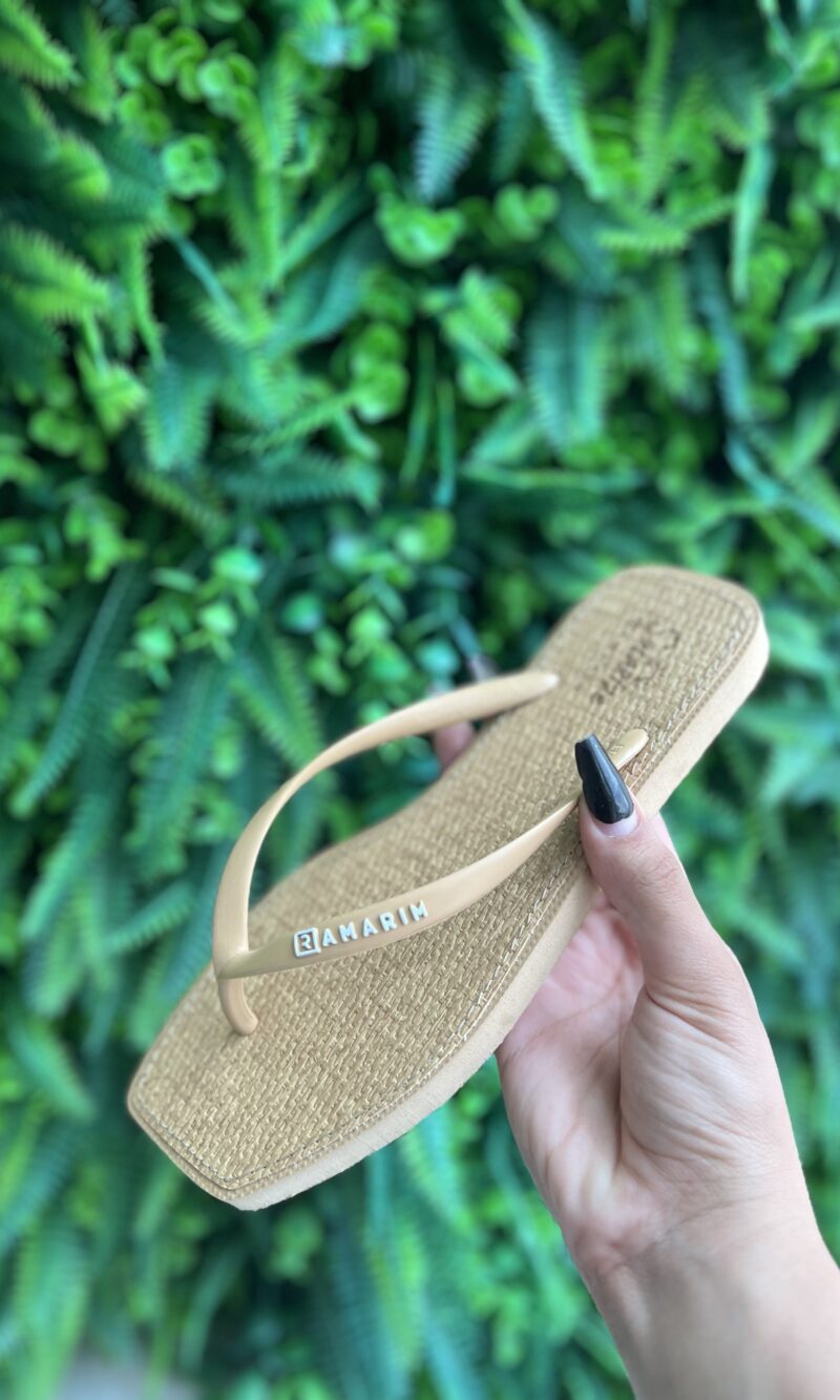 chinelo palha natural solarize ramarim 251245