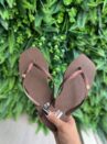 chinelo tira glitter marrom solarize ramarim 251233