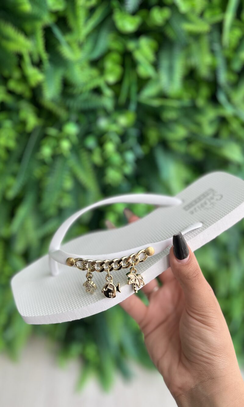 chinelo correntes branco solarize ramarim 252246 chinelo correntes branco solarize ramarim 252246