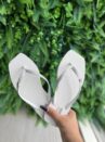 chinelo tira glitter branco solarize ramarim 251233