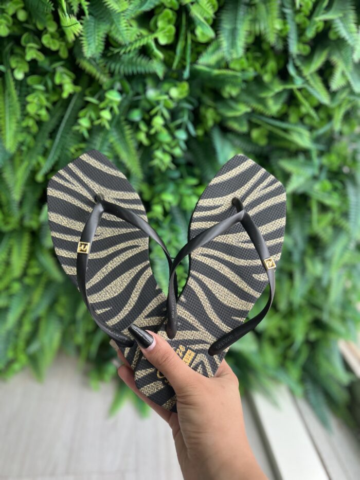 chinelo preto dourado solarize ramarim 252234 chinelo preto dourado solarize ramarim 252234