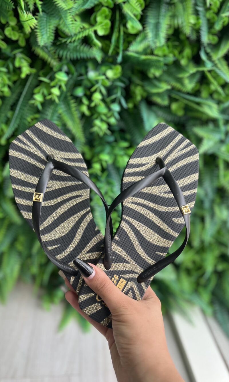 chinelo preto dourado solarize ramarim 252234 chinelo preto dourado solarize ramarim 252234