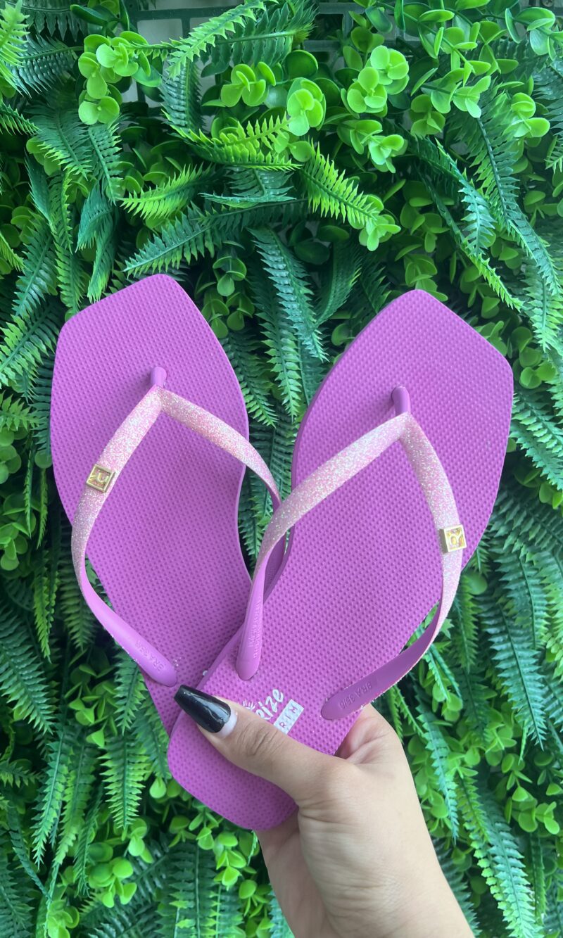 chinelo rosa tira glitter solarize ramarim 251244 chinelo rosa tira glitter solarize ramarim 251244