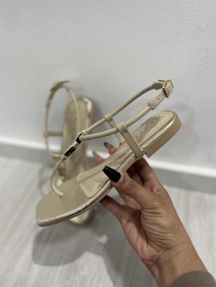 rasteira enfeite ouro bege com dourado ramarim 25 25204 rasteira enfeite ouro bege com dourado ramarim 25 25204