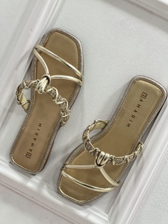 rasteira glisten dourado ramarim 2523201 rasteira glisten dourado ramarim 2523201