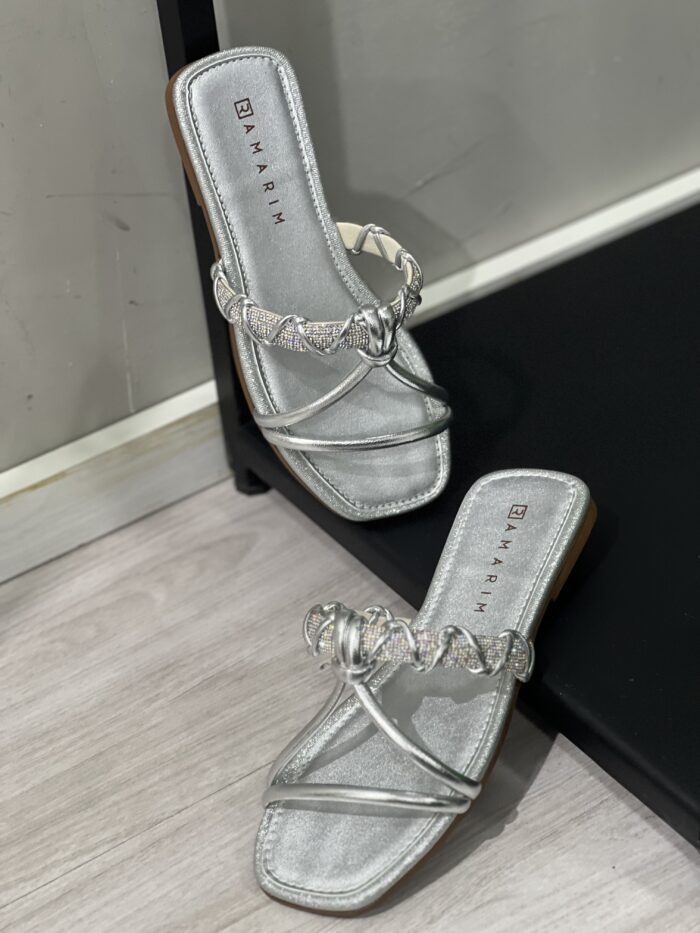 rasteira glisten prata ramarim 2523201 rasteira glisten prata ramarim 2523201