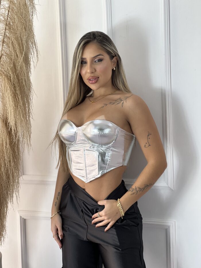 cropped corselet desirre prata cropped corselet desirre prata