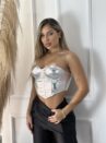 cropped corselet desirre prata
