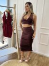 conjunto midi brenda marrom