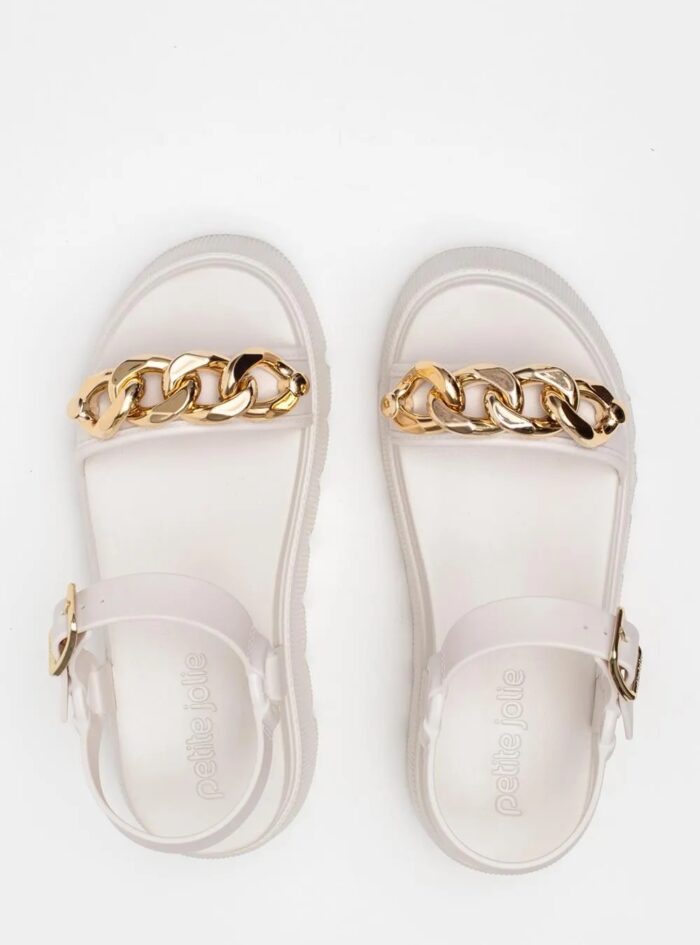 sandalia tratorada off white petite jolie pj7583 sandalia tratorada off white petite jolie pj7583