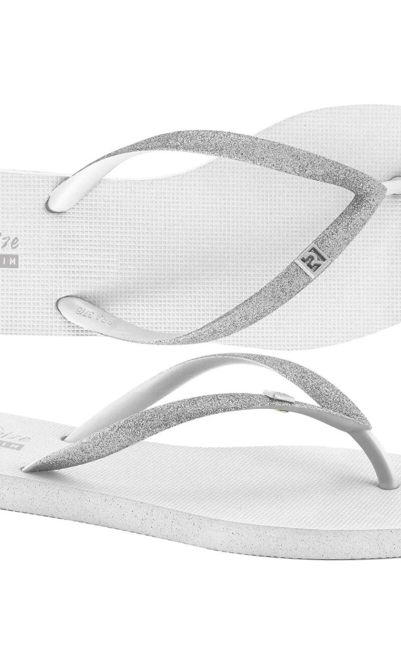 chinelo tira glitter branco solarize ramarim 251233 chinelo tira glitter branco solarize ramarim 251233