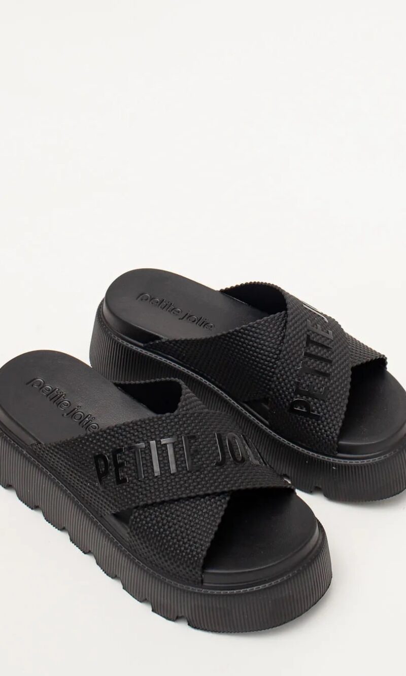 tamanco chinelo tratorado preto petite jolie pj7588
