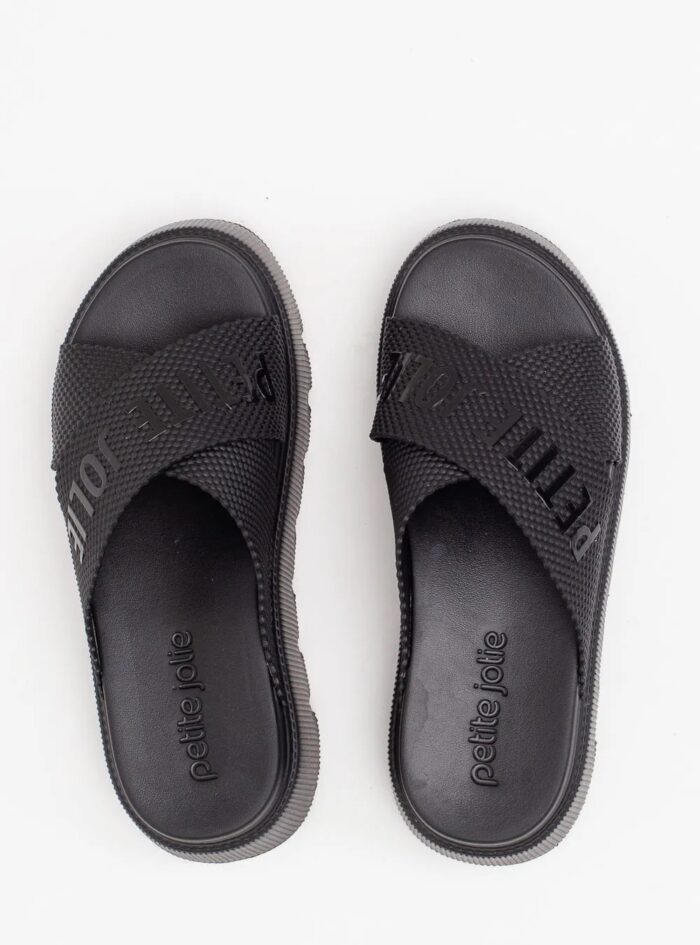 tamanco chinelo tratorado preto petite jolie pj7588 tamanco chinelo tratorado preto petite jolie pj7588