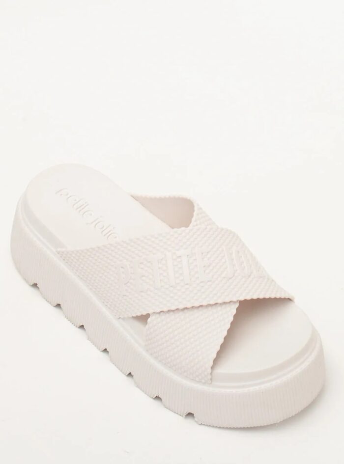 tamanco chinelo tratorado off white petite jolie pj7588 tamanco chinelo tratorado off white petite jolie pj7588