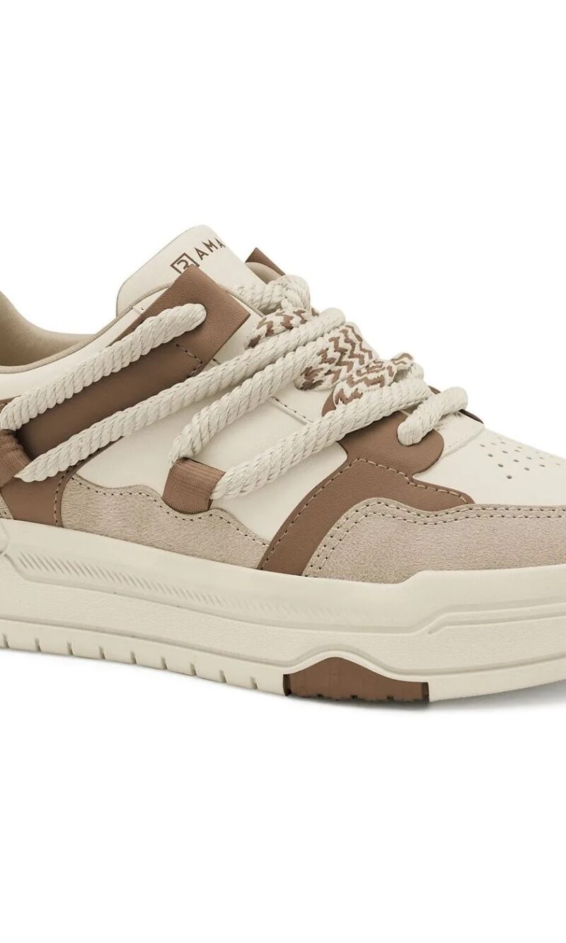 tenis creme marrom ramarim 25 94204
