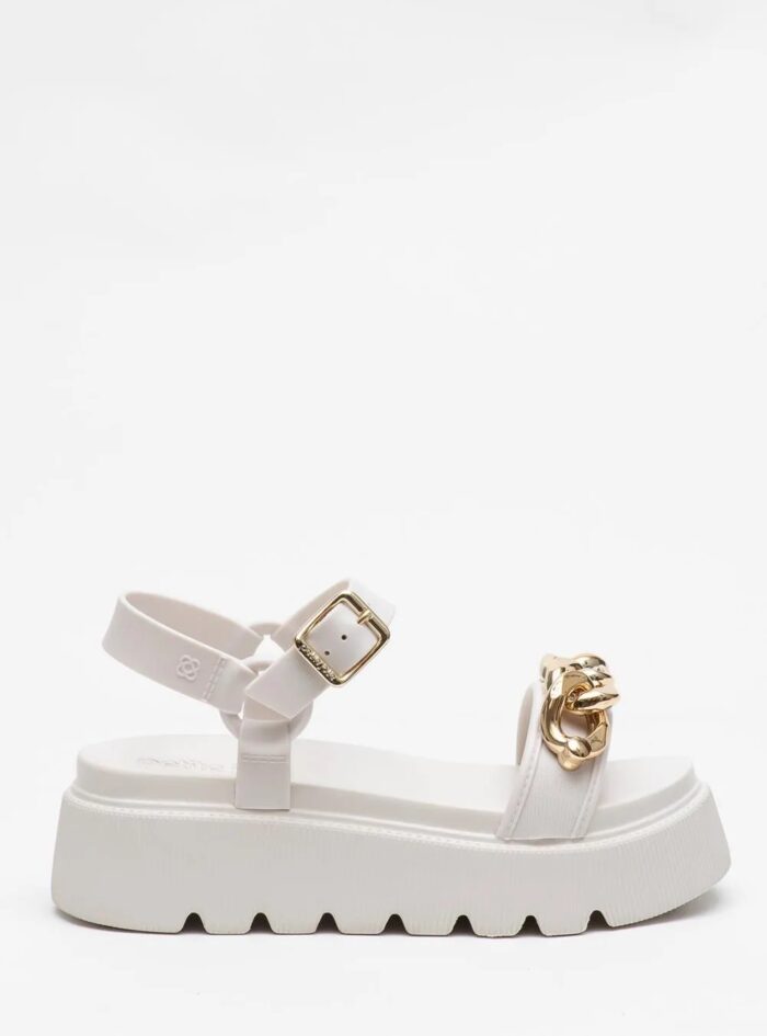 sandalia tratorada off white petite jolie pj7583 sandalia tratorada off white petite jolie pj7583