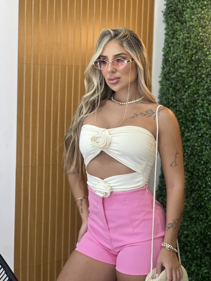 short alfaiataria rosa short alfaiataria rosa