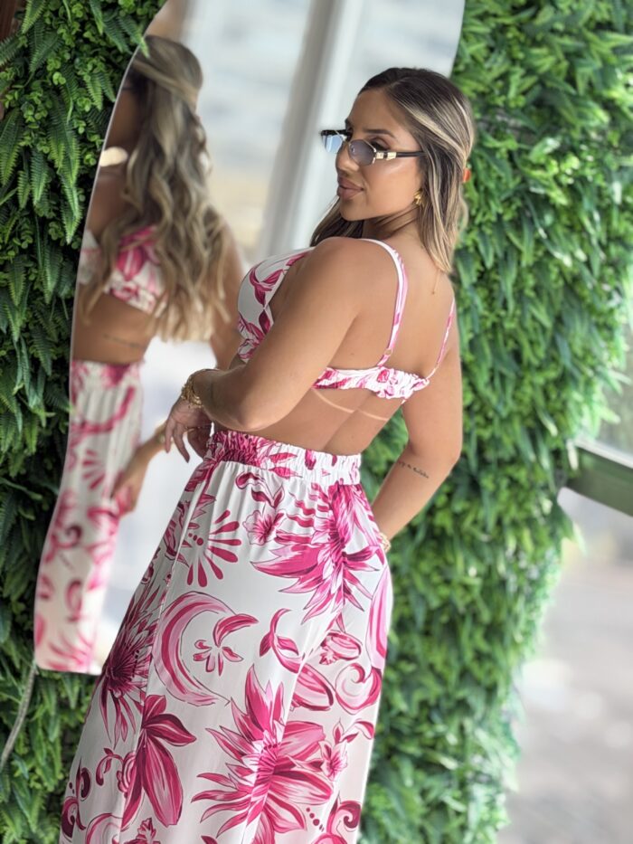 conjunto denise rosa estampado conjunto denise rosa estampado